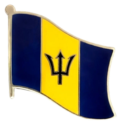 Barbados Single Flag State Pin