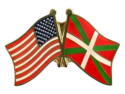 Basque Lands Double Flag Pin