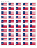 Bennington Flag Stickers - 50 per sheet