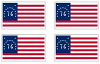 Bennington Flag Stickers - 50 per sheet