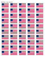 Betsy Ross Flag Sticker Sheet