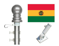 Bolivia flag and spinner pole