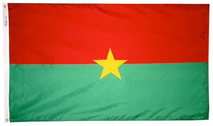 Burkina Faso Nylon Flag