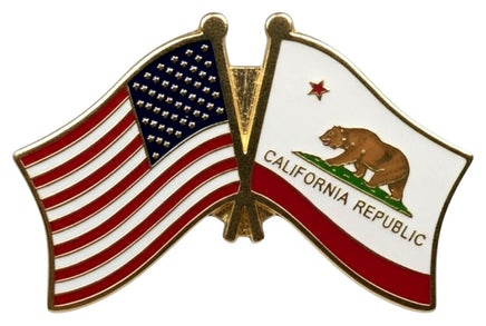 California Flag Double Pin