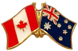 Canada and Australia Friendship Flag Pins