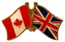 Canadian and UK Friendship Flag Pins