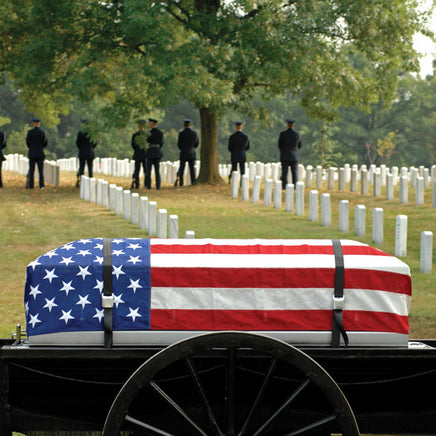 5x9.5 American casket burial flag