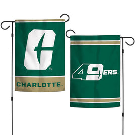 Charlotte 49ers 12.5” x 18" College Garden Flag