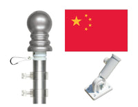 China flag and spinner pole