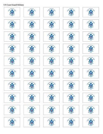 Coast Guard Sheet Stickers