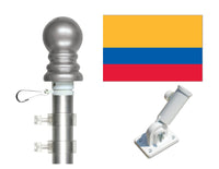 Colombia flag and spinner pole