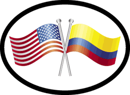 Colombia Oval Friendship Decal