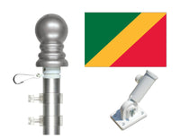 Republic of Congo flag and spinner pole