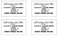 Culpeper Flag Stickers - 50 per sheet