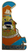 State Map Shape Pins Flag Background