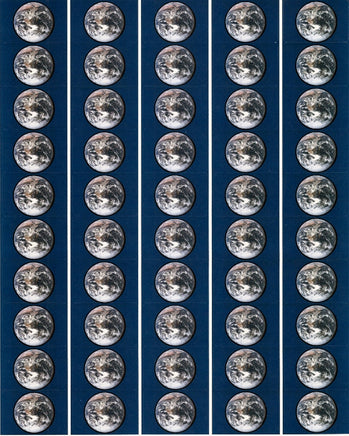 Earth flag sticker sheet
