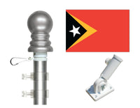 East Timor flag and spinner pole