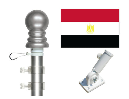 Egypt flag and spinner pole