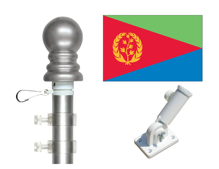 Eritrea flag and spinner pole