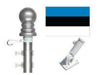 Estonia flag and spinner pole