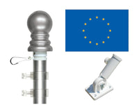 Europe flag and spinner pole