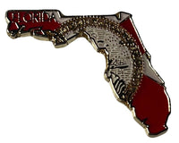 State Map Shape Pins Flag Background