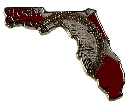 Florida State Lapel Pin - Map Shape (Updated Version)