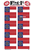 Georgia Flag-It Stickers