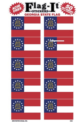 Georgia Flag-It Stickers