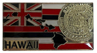 State Map Shape Pins Flag Background