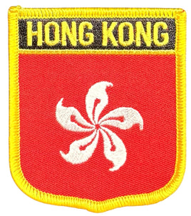Hong Kong shield flag patch