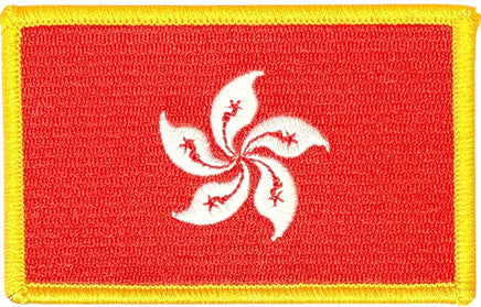 Hong Kong rectangle flag patch