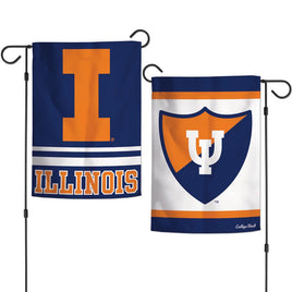 Illinois Blueboys and Lady Blues (Vault) 12.5” x 18″ College Garden Flag