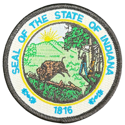Indiana State Flag Seal Patch