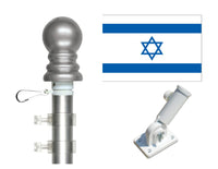 Israel flag and spinner pole