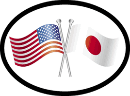 Japan Oval Friendship Decal