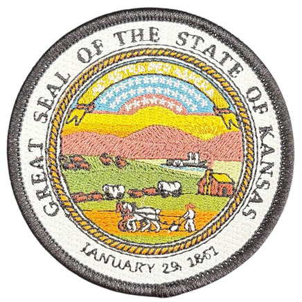 Kansas State Flag Seal Patch