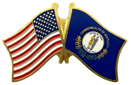 Kentucky Double Flag Pin