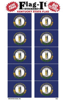Kentucky Flag-It Stickers