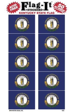Kentucky Flag Stickers - 50 per pack
