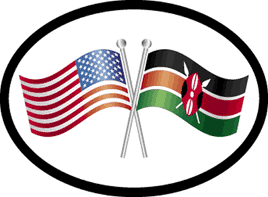 Kenya Oval Friendship Decal