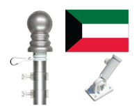 Kuwait flag and spinner pole