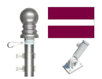 Latvia flag and spinner pole