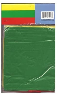 Lithuania polyester flag in its packaging