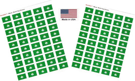 Macau flag sheet stickers