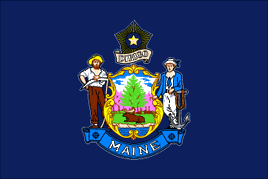 Maine 3'x5' Nylon State Flag