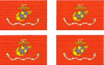 Marine Flag Sheet Stickers