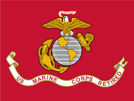 US Marine Corps Retired Polyester Flag - 3′x5′