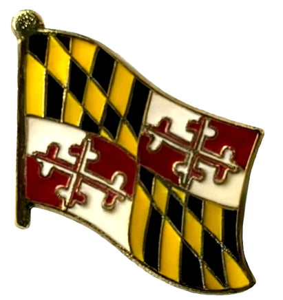 Maryland State Flag Single Pin