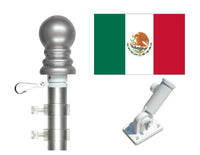 Mexico flag and pole kit